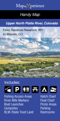 Buy map Upper North Platte River, Colorado/Wyoming Fishing Map