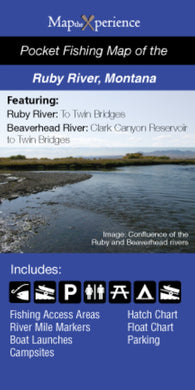 Buy map Beaverhead/Ruby River, Montana Fishing Map