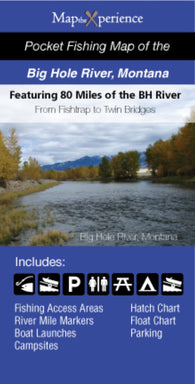 Buy map Bighole River, Montana Fishing Map