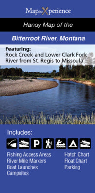 Buy map Bitterroot River/Lower Clark Fork, Montana Fishing Map