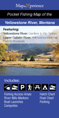 Buy map Yellowstone River/Upper Gallatin River, Montana Fishing Map