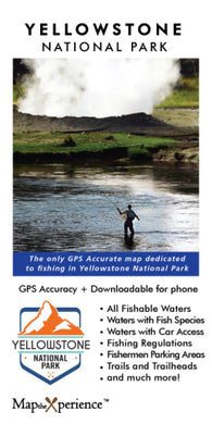 Buy map Yellowstone National Park Fishing Map