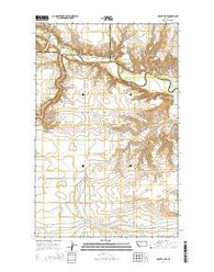 Abbott Lake Montana Current topographic map, 1:24000 scale, 7.5 X 7.5 Minute, Year 2014