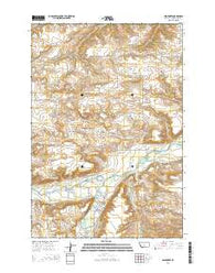 Absarokee Montana Current topographic map, 1:24000 scale, 7.5 X 7.5 Minute, Year 2014