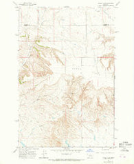 Acorn Flats Montana Historical topographic map, 1:24000 scale, 7.5 X 7.5 Minute, Year 1965