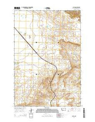 Acton Montana Current topographic map, 1:24000 scale, 7.5 X 7.5 Minute, Year 2014
