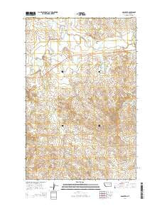 Ada Creek Montana Current topographic map, 1:24000 scale, 7.5 X 7.5 Minute, Year 2014