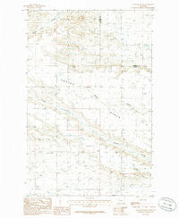 Agawam North Montana Historical topographic map, 1:24000 scale, 7.5 X 7.5 Minute, Year 1985