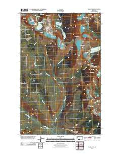 Ahern Pass Montana Historical topographic map, 1:24000 scale, 7.5 X 7.5 Minute, Year 2011