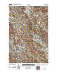 Ahles Montana Historical topographic map, 1:24000 scale, 7.5 X 7.5 Minute, Year 2011