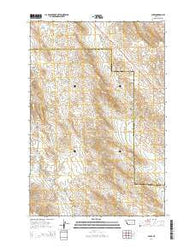 Ahles Montana Current topographic map, 1:24000 scale, 7.5 X 7.5 Minute, Year 2014