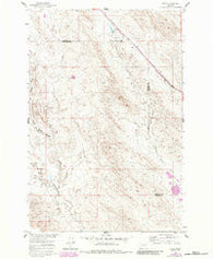 Ahles Montana Historical topographic map, 1:24000 scale, 7.5 X 7.5 Minute, Year 1960