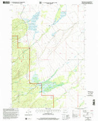 Ajax Ranch Montana Historical topographic map, 1:24000 scale, 7.5 X 7.5 Minute, Year 1997