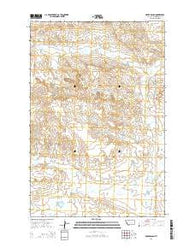 Akers Ranch Montana Current topographic map, 1:24000 scale, 7.5 X 7.5 Minute, Year 2014