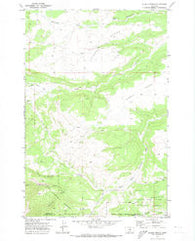 Alaska Bench Montana Historical topographic map, 1:24000 scale, 7.5 X 7.5 Minute, Year 1970