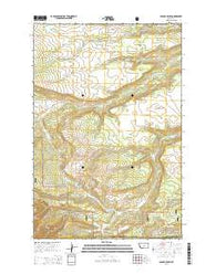 Alaska Bench Montana Current topographic map, 1:24000 scale, 7.5 X 7.5 Minute, Year 2014