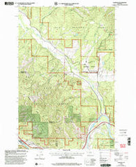 Alberton Montana Historical topographic map, 1:24000 scale, 7.5 X 7.5 Minute, Year 1999