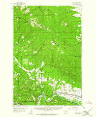Alberton Montana Historical topographic map, 1:62500 scale, 15 X 15 Minute, Year 1959