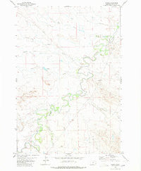 Albion Montana Historical topographic map, 1:24000 scale, 7.5 X 7.5 Minute, Year 1980