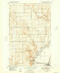 Alkali Coulee Montana Historical topographic map, 1:24000 scale, 7.5 X 7.5 Minute, Year 1949