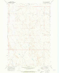 Alkali Creek Montana Historical topographic map, 1:24000 scale, 7.5 X 7.5 Minute, Year 1969