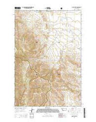 Alkali Lake Montana Current topographic map, 1:24000 scale, 7.5 X 7.5 Minute, Year 2014