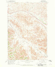 Allard Montana Historical topographic map, 1:24000 scale, 7.5 X 7.5 Minute, Year 1967