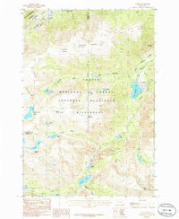 Alpine Montana Historical topographic map, 1:24000 scale, 7.5 X 7.5 Minute, Year 1986
