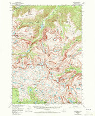 Alpine Montana Historical topographic map, 1:62500 scale, 15 X 15 Minute, Year 1956
