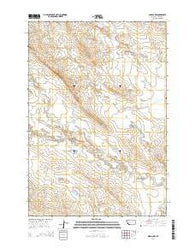 Alzada NW Montana Current topographic map, 1:24000 scale, 7.5 X 7.5 Minute, Year 2014