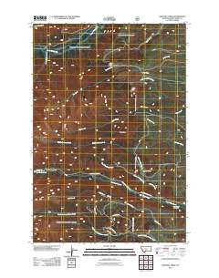 Amelong Creek Montana Historical topographic map, 1:24000 scale, 7.5 X 7.5 Minute, Year 2011