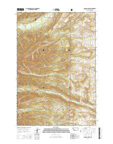 Amelong Creek Montana Current topographic map, 1:24000 scale, 7.5 X 7.5 Minute, Year 2014
