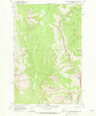Amphitheatre Mountain Montana Historical topographic map, 1:24000 scale, 7.5 X 7.5 Minute, Year 1970