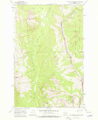 Amphitheatre Mountain Montana Historical topographic map, 1:24000 scale, 7.5 X 7.5 Minute, Year 1970