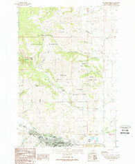 Anaconda North Montana Historical topographic map, 1:24000 scale, 7.5 X 7.5 Minute, Year 1989