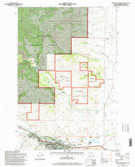 Anaconda North Montana Historical topographic map, 1:24000 scale, 7.5 X 7.5 Minute, Year 1996