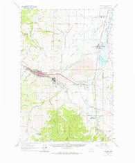 Anaconda Montana Historical topographic map, 1:62500 scale, 15 X 15 Minute, Year 1961