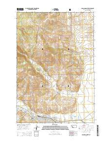 Anaconda North Montana Current topographic map, 1:24000 scale, 7.5 X 7.5 Minute, Year 2014