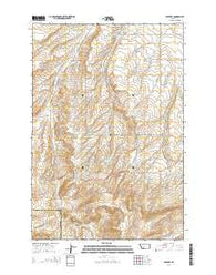 Anceney Montana Current topographic map, 1:24000 scale, 7.5 X 7.5 Minute, Year 2014