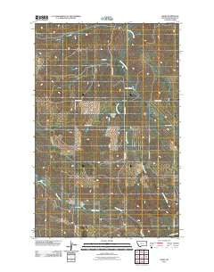Andes Montana Historical topographic map, 1:24000 scale, 7.5 X 7.5 Minute, Year 2011