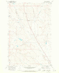Angela Montana Historical topographic map, 1:24000 scale, 7.5 X 7.5 Minute, Year 1969