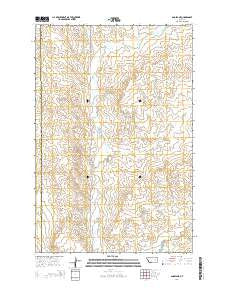 Angela NE Montana Current topographic map, 1:24000 scale, 7.5 X 7.5 Minute, Year 2014