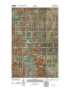 Antelope Montana Historical topographic map, 1:24000 scale, 7.5 X 7.5 Minute, Year 2011