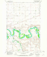 Antelope Butte Montana Historical topographic map, 1:24000 scale, 7.5 X 7.5 Minute, Year 1965