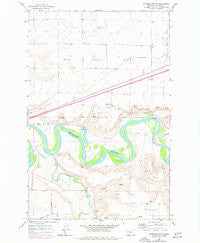 Antelope Butte Montana Historical topographic map, 1:24000 scale, 7.5 X 7.5 Minute, Year 1965