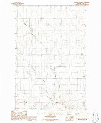 Antelope Coulee SE Montana Historical topographic map, 1:24000 scale, 7.5 X 7.5 Minute, Year 1986