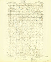 Antelope Coulee Montana Historical topographic map, 1:62500 scale, 15 X 15 Minute, Year 1943