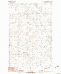 Antelope Creek Reservoir Montana Historical topographic map, 1:24000 scale, 7.5 X 7.5 Minute, Year 1983