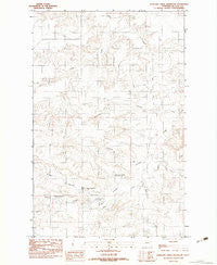 Antelope Creek Reservoir Montana Historical topographic map, 1:24000 scale, 7.5 X 7.5 Minute, Year 1983