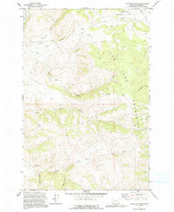 Antelope Creek Montana Historical topographic map, 1:24000 scale, 7.5 X 7.5 Minute, Year 1971